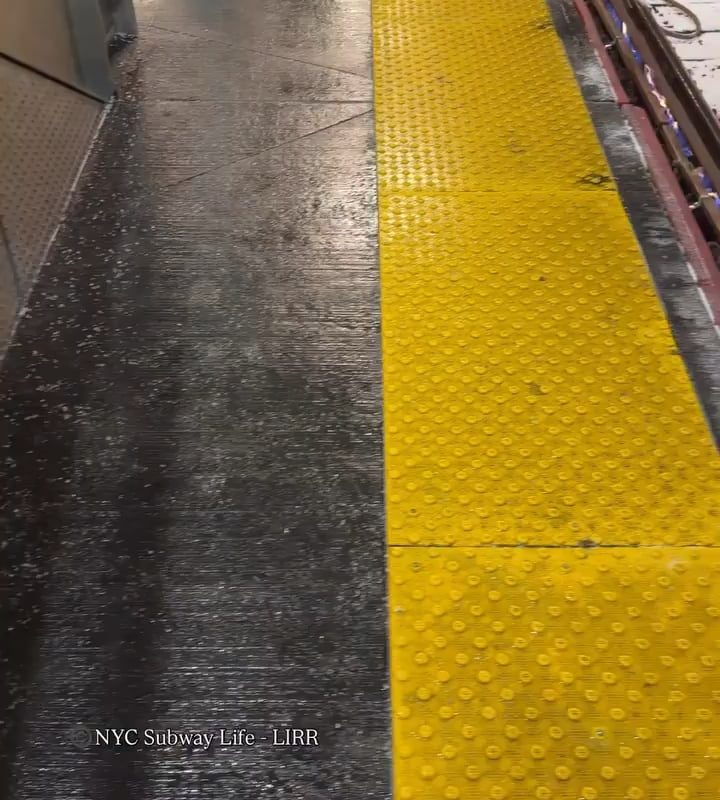 Long Island Rail Road uses gas heaters at Jamaica Station so the railroad track switches don't freeze in winter