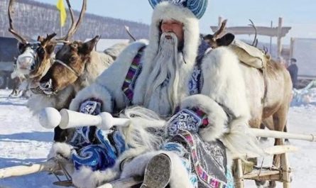 Long before Christmas, Turkic peoples marked the winter solstice around December 22nd by celebrating the rebirth of the sun, decorating evergreen trees, and venerating a white-haired elder, possibly Ayaz Ata.