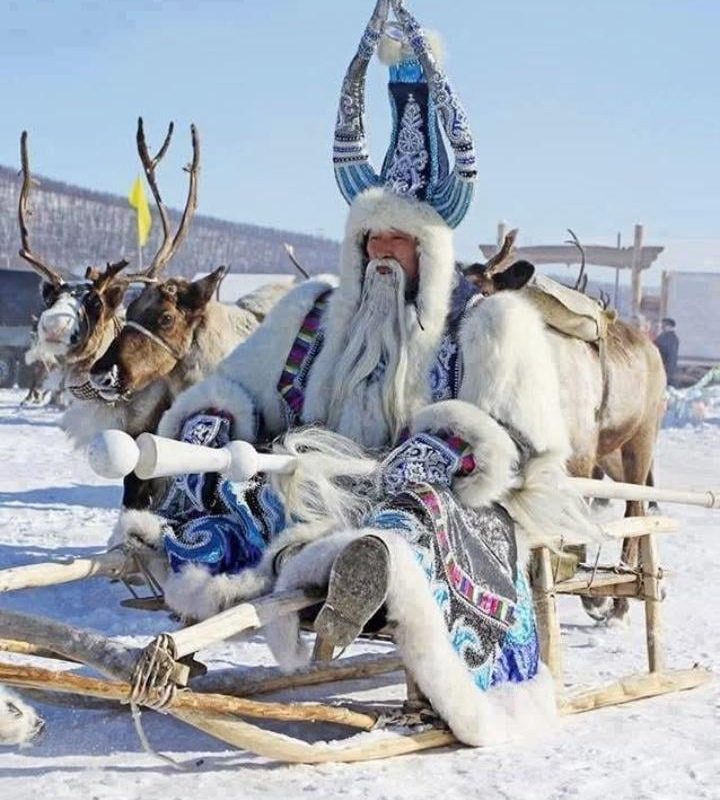Long before Christmas, Turkic peoples marked the winter solstice around December 22nd by celebrating the rebirth of the sun, decorating evergreen trees, and venerating a white-haired elder, possibly Ayaz Ata.