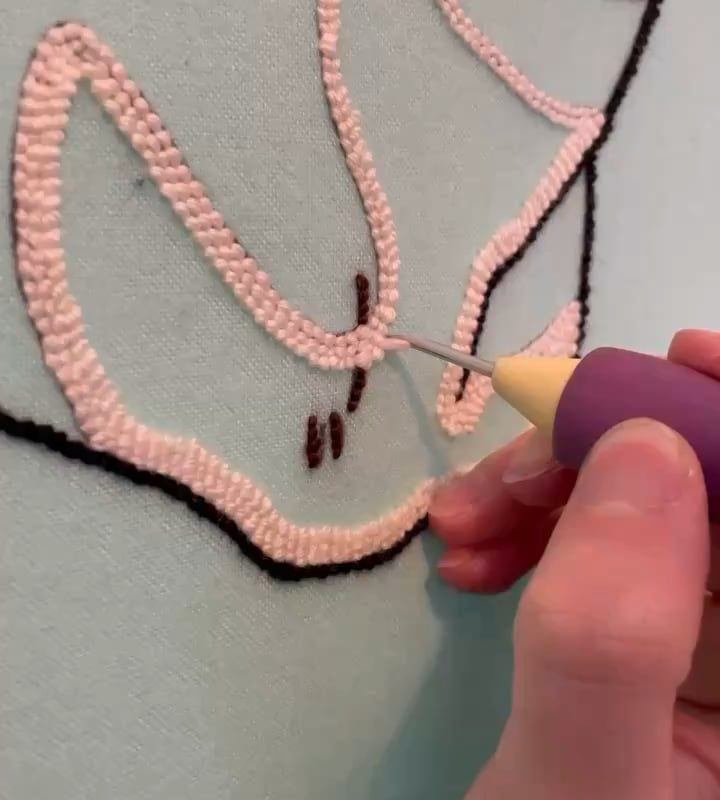 Making a punch needle antelope