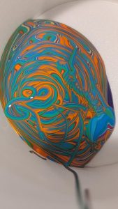 Making some ornaments and the acrylic drippings are so much fun to zoom in and look at.