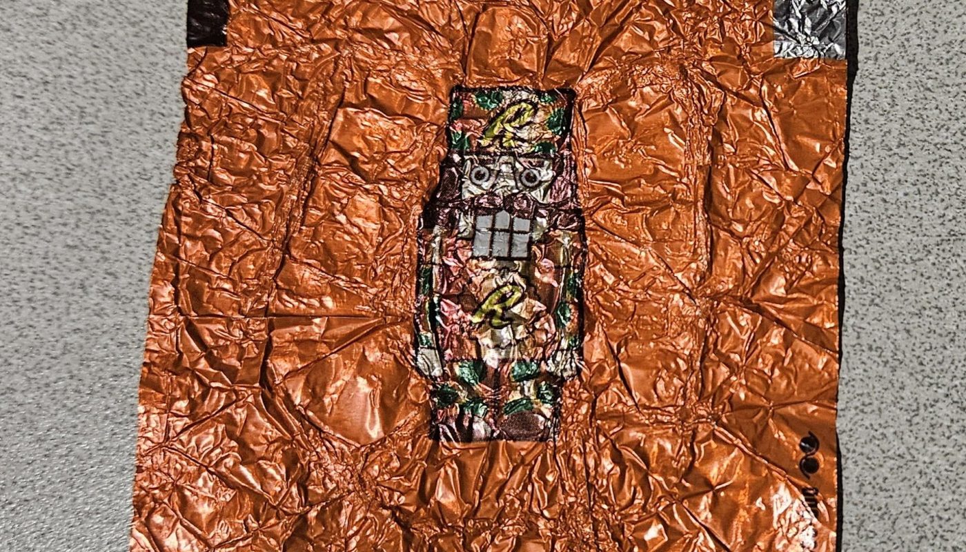 Managed to unwrap a Reese's Nutcracker and flatten the foil out without tearing it.