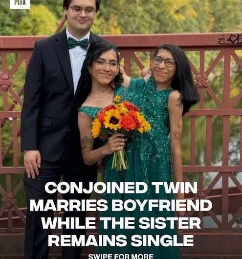 Mexican conjoined twin Carmen Andrade married her longtime boyfriend with the support of her twin sister, Lupita, who identifies as asexual and aromantic and approved the union despite the fact that they share a reproductive system.
