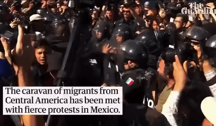 Mexicans protest against mass migration of South/Central Americans in their country
