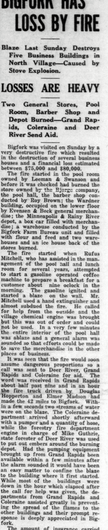 My Great Grandfather, Rufus, accidently burned down his workplace and a few others a month before the stockmarket crash in 1929.