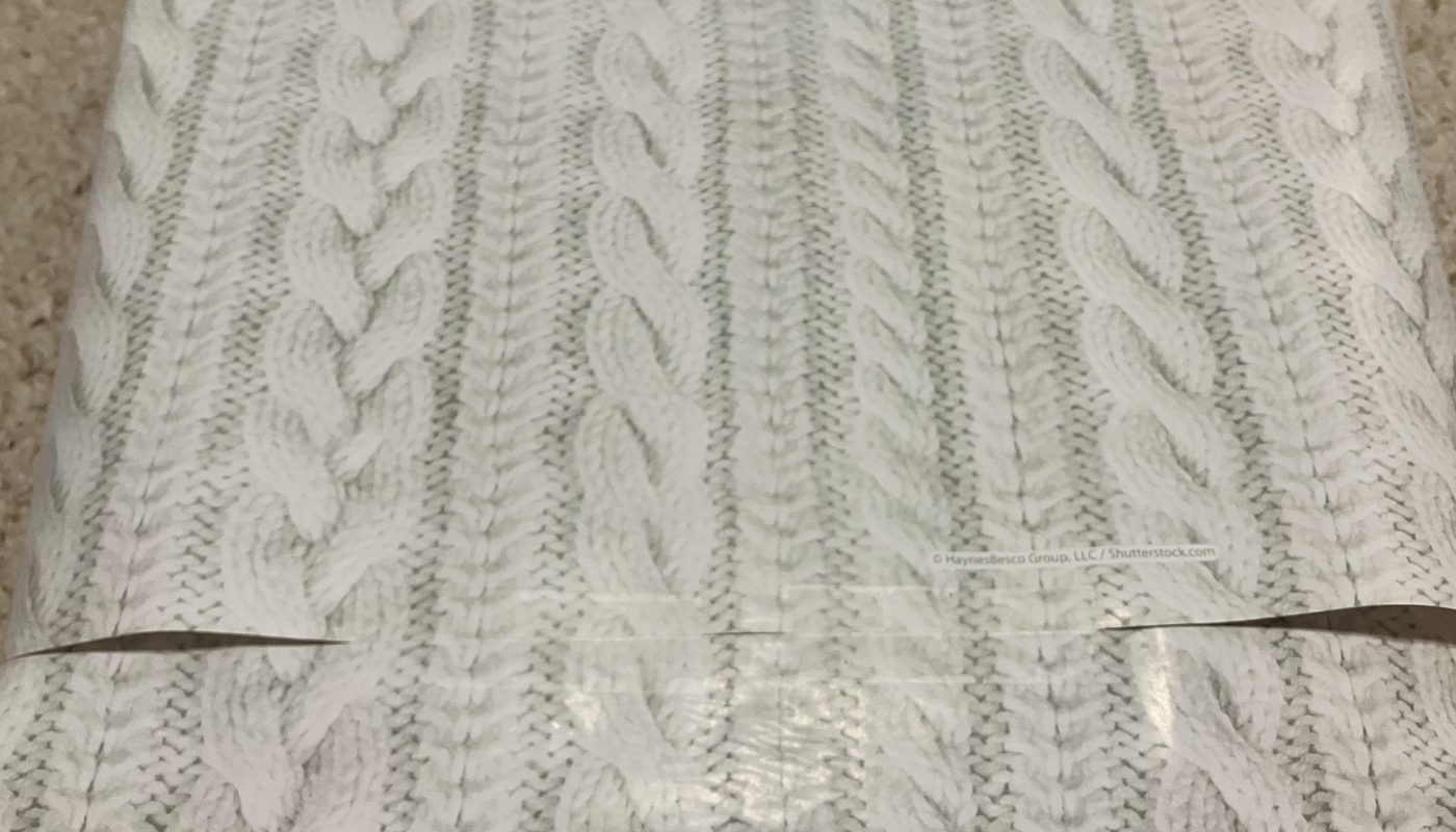 My wrapping paper matched up perfectly