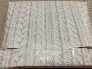 My wrapping paper matched up perfectly