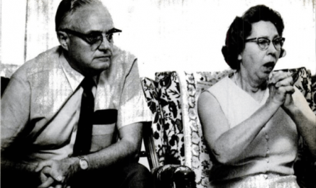 Neil Armstrong parents Stephen and Viola Armstrong watch as their son lands on the moon, 20 of July 1969. Photos from LIFE Magazine, 1 of August 1969.