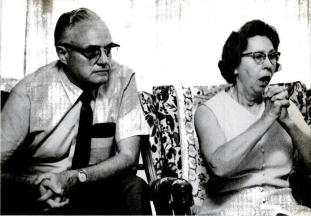 Neil Armstrong parents Stephen and Viola Armstrong watch as their son lands on the moon, 20 of July 1969. Photos from LIFE Magazine, 1 of August 1969.