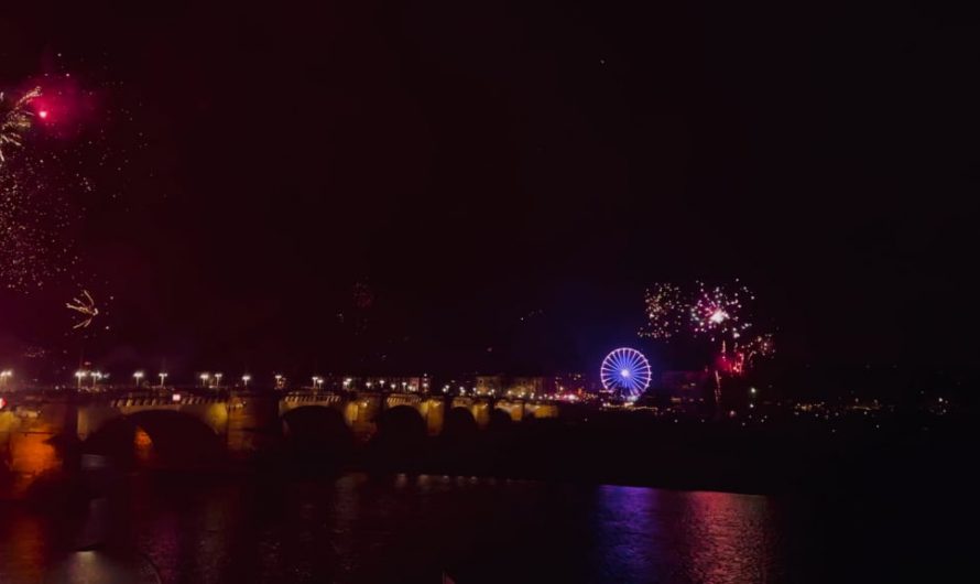 New Year Celebration in Dresden, people going nuts!