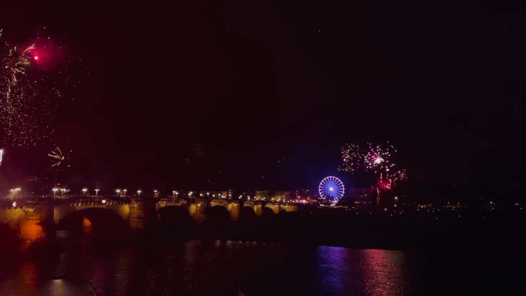 New Year Celebration in Dresden, people going nuts!