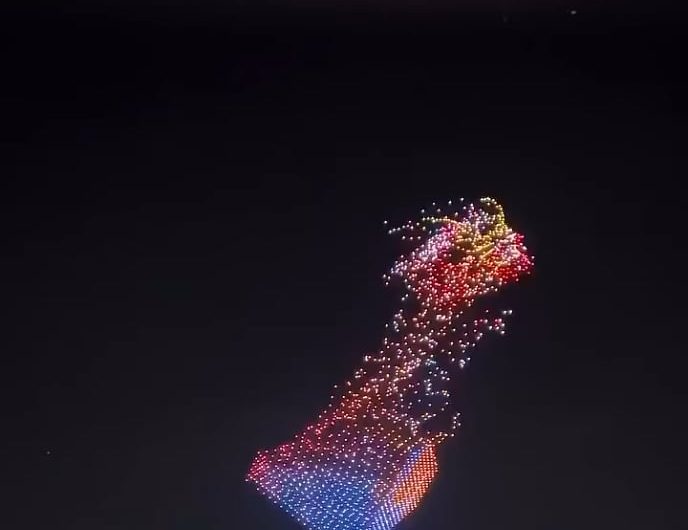 Next level Drone + Fireworks show from China