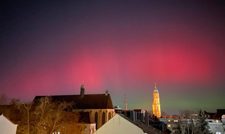 Northern Lights over a German city (Braunschweig, 19.01.26)