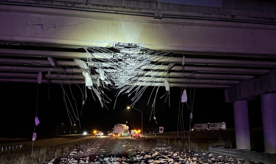 Oversized and overheight Load destroys overpass. Bridge cannot be repaired and has to be demolished. This was on I-90 in Washington State.