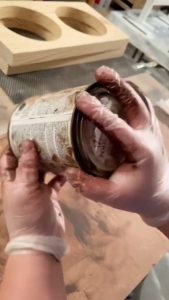 Painting wood different colors