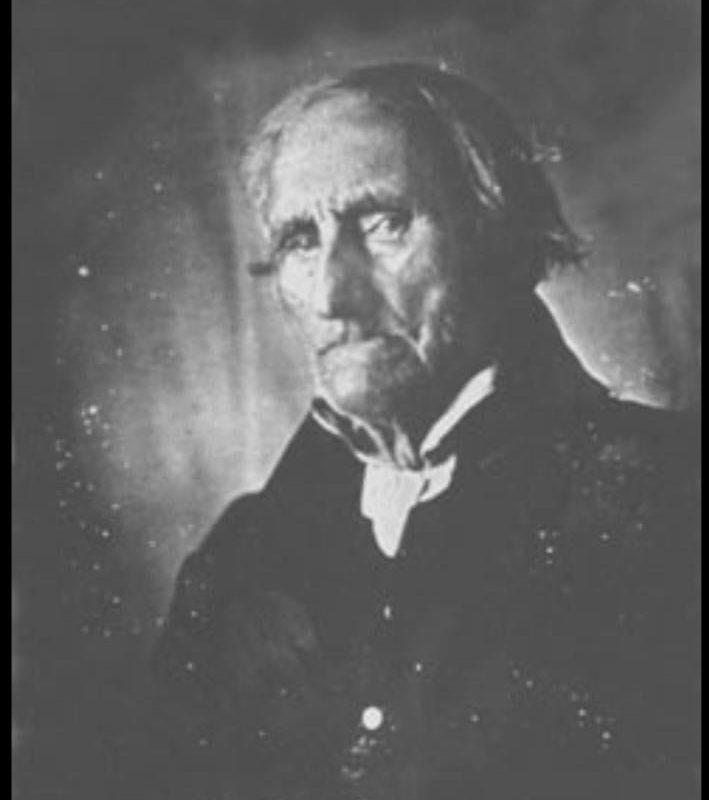 Photo of Conrad Heyer (April 10, 1749– February 19, 1856) He is often credited as being the earliest-born person to have been photographed alive, He was photographed in 1852 at the age of 103.