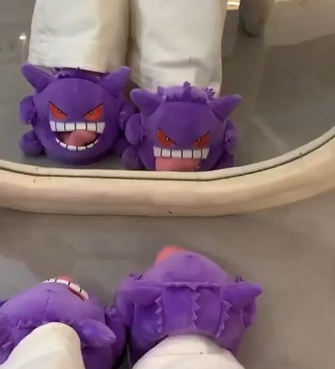 Pokémon slippers that incorporate the wearer’s foot into the character design