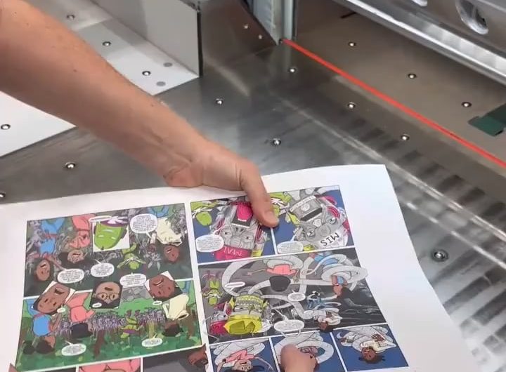 Precise paper cutting