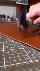 Process of making a leather belt