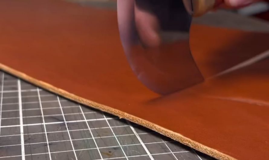 Process of making a leather belt