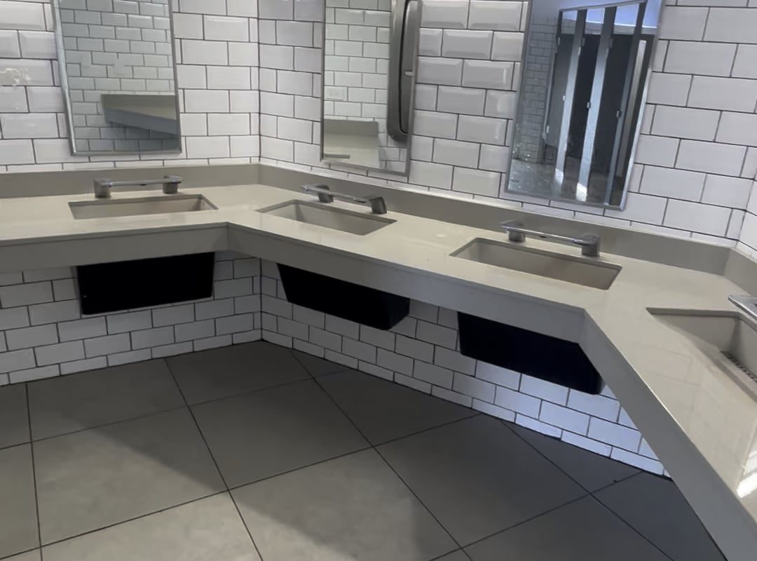 Public bathroom with amazing view