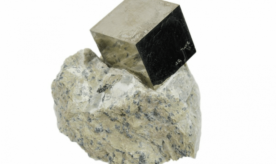 Pyrite crystals formed naturally into near-perfect cubes due to their atomic lattice, growing along specific crystal planes that favor right angles – something that looks artificial but is entirely geological.