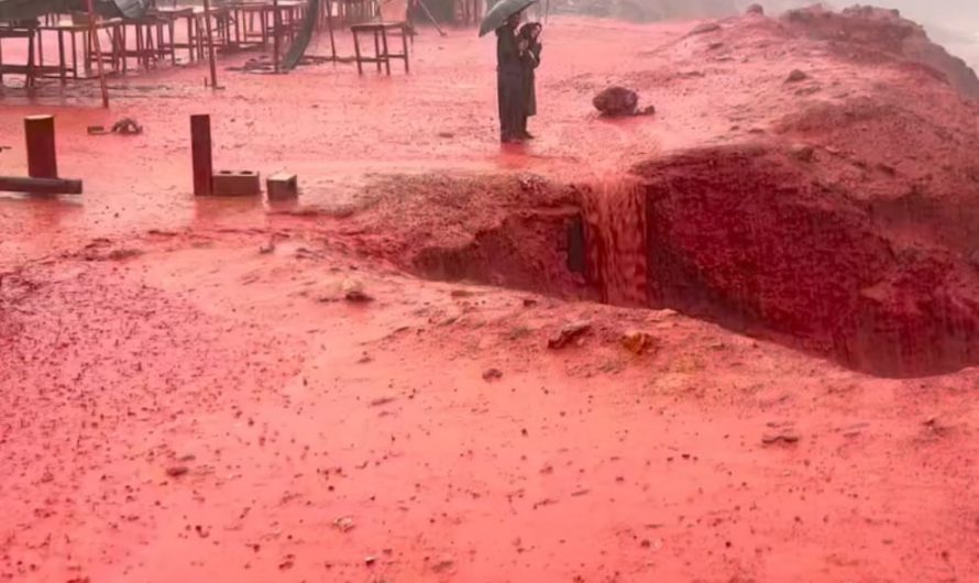 Rain today on Hormuz Island