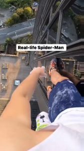 Real life spiderman.
