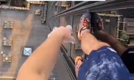 Real life spiderman.