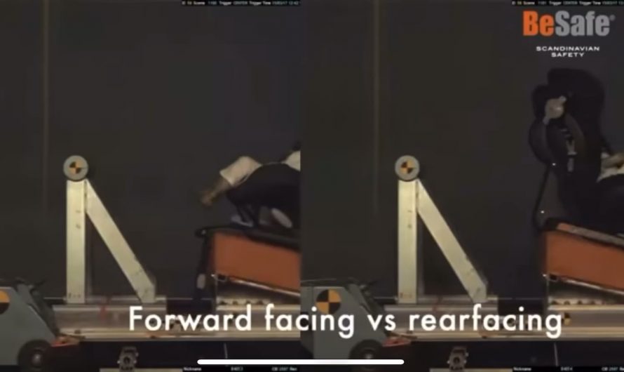 Rearfacing vs forward facing seat test