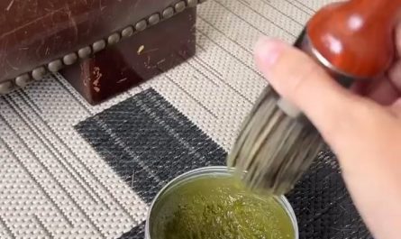 Refreshing a leather sofa