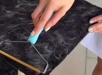 Removing cat hair