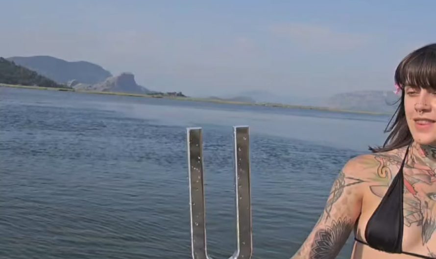 Resonating Tuning fork inside water