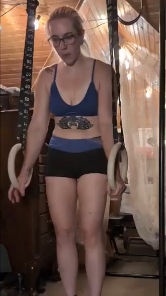 Rings Tuck Planche Attempt