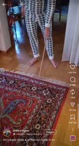 Satisfying brushing of carpet fringes