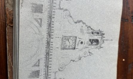 Sketchbook from 1859 travel across Europe and some US