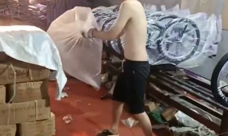 Smoothly Bagging a Bicycle for Delivery