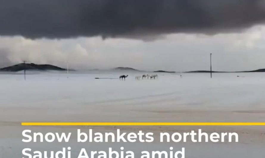 Snow in Saudi Arabia