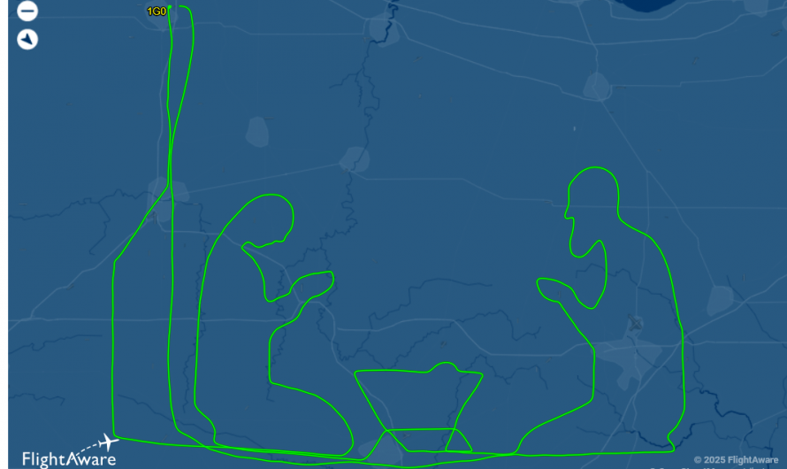 Someone flew a 506 mile nativity scene in Ohio