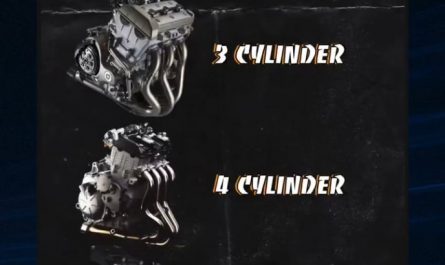 Sounds of different engine cylinders.