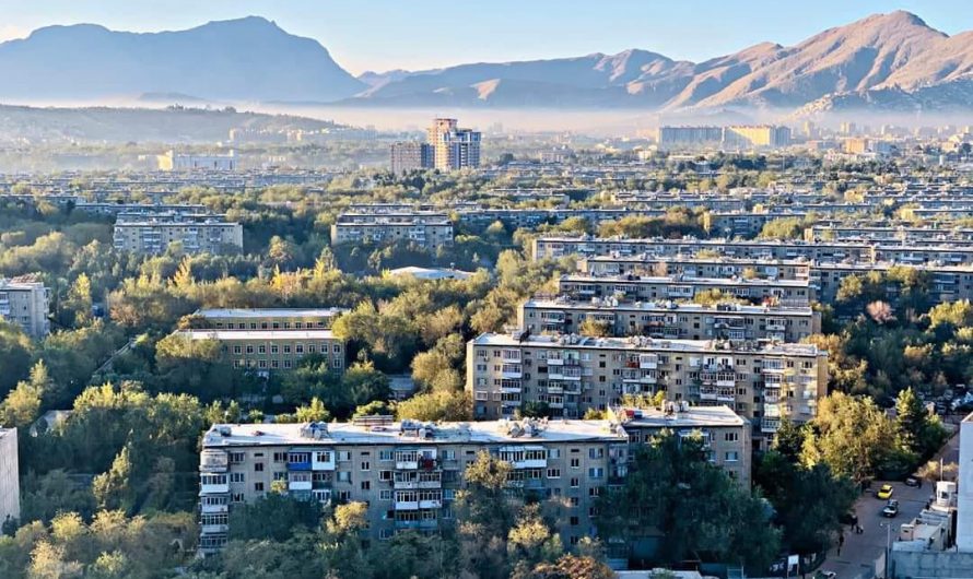 Soviet style apartment complexes in Kabul, Afghanistan. Built between the 1950s and 1960s by Soviet engineers