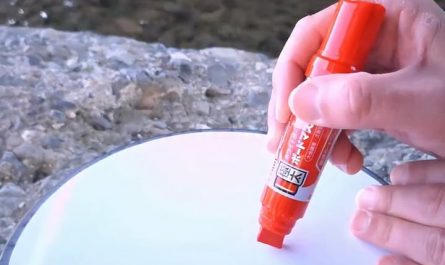 Spin art with whiteboard and potters wheel