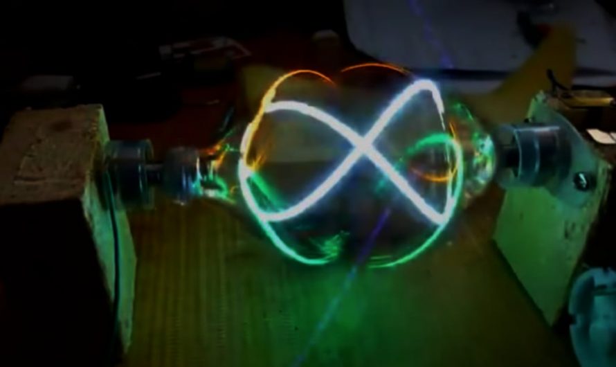 Spinning LED contraption