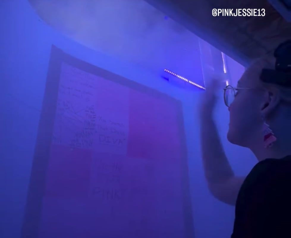 Stagehand making theatre magic