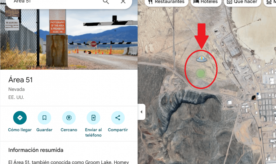 Street view man become a UFO if you are in Area 51