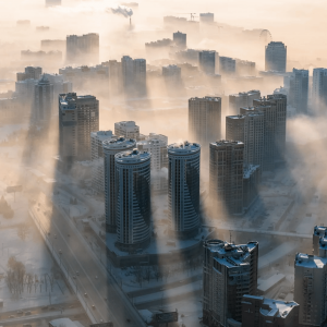 That is what Siberia's largest city looks like at -35°C.