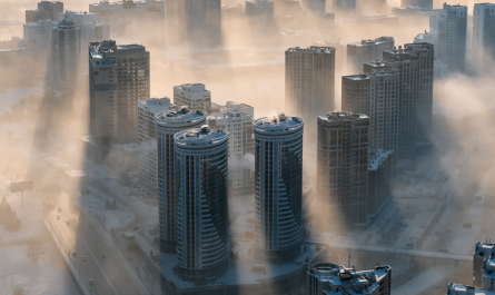 That is what Siberia's largest city looks like at -35°C.