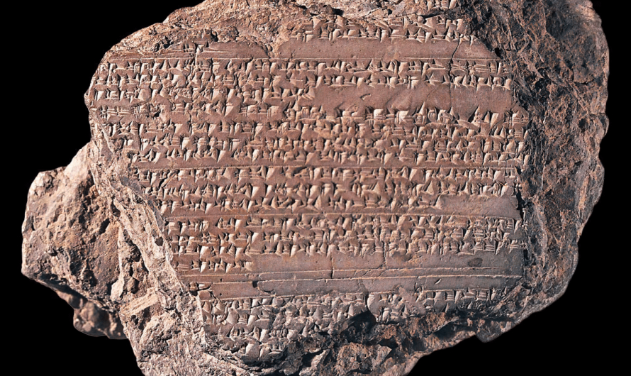 The Anitta Tablet written in the hittite language, found in the ancient city of Hattusa, in modern day turkey. it represents the oldest known text of any indo European language. Predating both Sanskrit and ancient Greek
