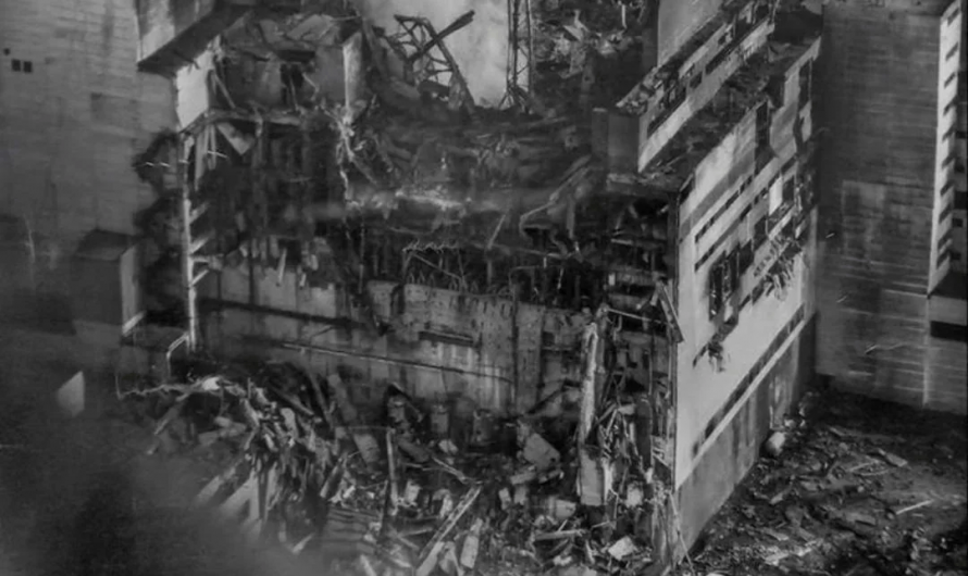 The First Photograph of Chernobyl.