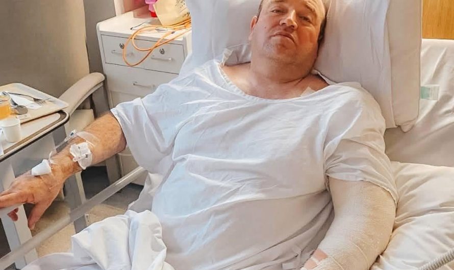 The Hero awake and recovering in the hospital today after saving countless lives yesterday. He has raised over $1.4M so far.